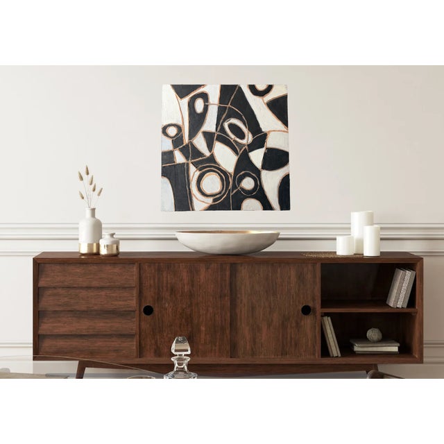 Large Contemporary Abstract Mixed-Media Painting, Bryan Boomershine For Sale In Palm Springs - Image 6 of 10