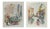 1940s Signed Benjamin Jorj Harris Airbrush Cable Car Artworks - A Pair For Sale