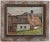 Early 20th Century Oil Painting European Barn Landscape in Faux Bois Frame For Sale - Image 13 of 13