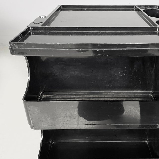 Italian Modern Brown Boby Storage Trolley by Joe Colombo for Bieffeplast, 1970s For Sale - Image 11 of 18