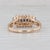 Metal 0.86ctw Blue Sapphire Diamond Ring 18k Yellow Gold Size 7 For Sale - Image 7 of 8