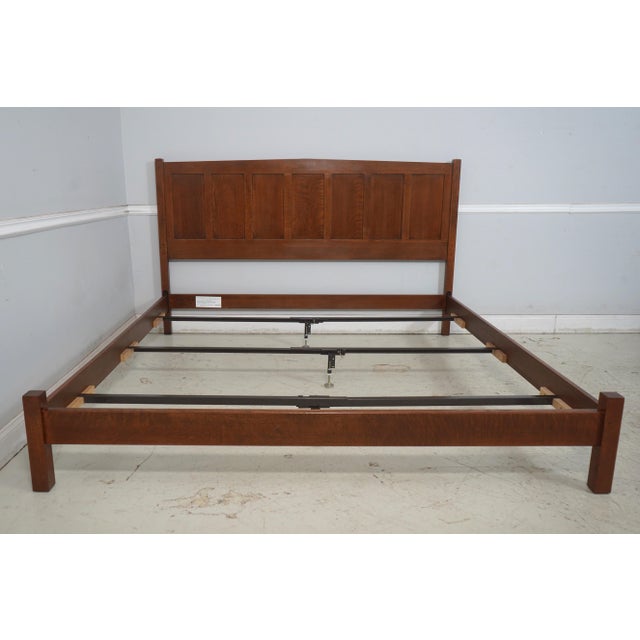 Age: C.2011 Details: Finish no 32 Model 89-620 6/6 High Quality Construction Panel Back Arts & Crafts Style Condition:...