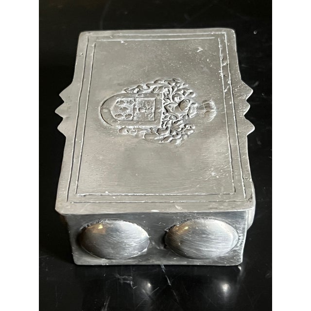 Silver Pedraza Segovia Spanish Wrought Pewter Box, C. 1970's For Sale - Image 8 of 8