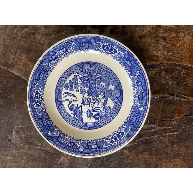 Wonderful large serving plate or chop plate, measuring 11 3/8 inches diameter, perfect for a plate of roast meat at the...