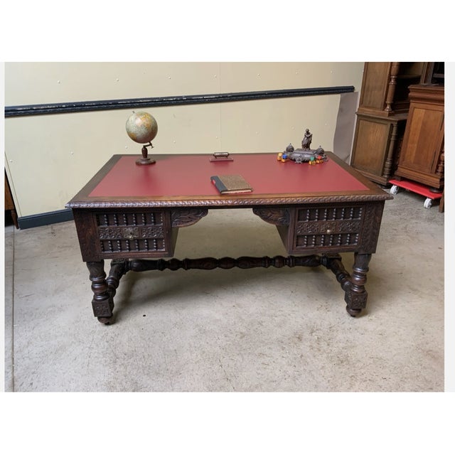 Age: circa 1880 Wood type: solid oak Condition: very good, meticulously maintained, and ready-to-use original condition...