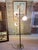 Vintage 1960s Midcentury 3-Light Floor Lamp Attributed to Gerald Thurston for Lightolier Silver and Brown Floor Lamp With...