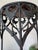 Vintage Wrought Iron Pedestal Plant Stand With Woven Wicker Top For Sale - Image 4 of 7