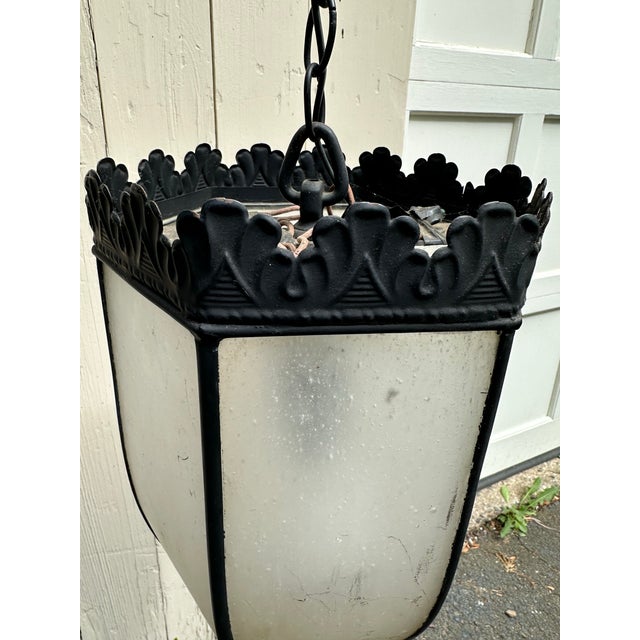 Vintage Two Light Dinico Hanging Fixture For Sale - Image 4 of 7