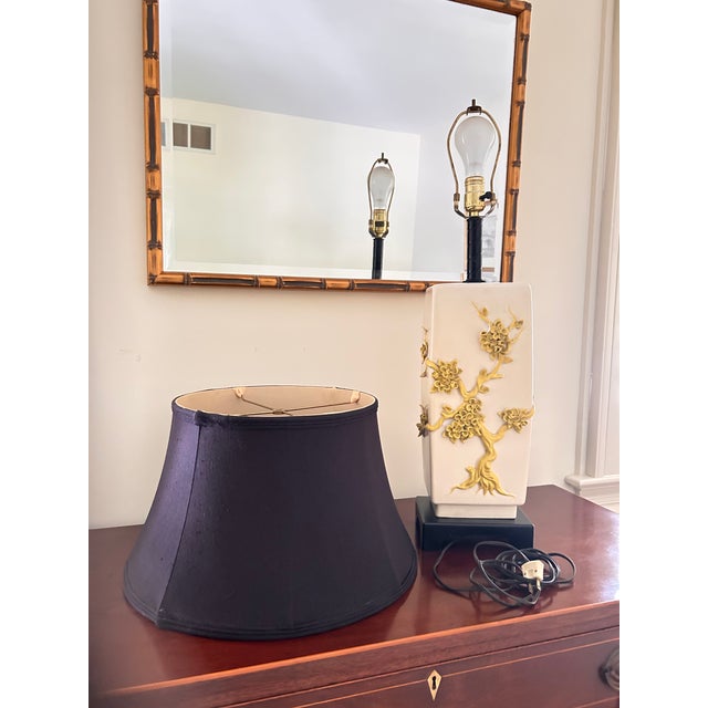 1950s Nardini Studio Los Angeles Hollywood Regency Chinoiserie Ceramic Lamp For Sale - Image 10 of 10