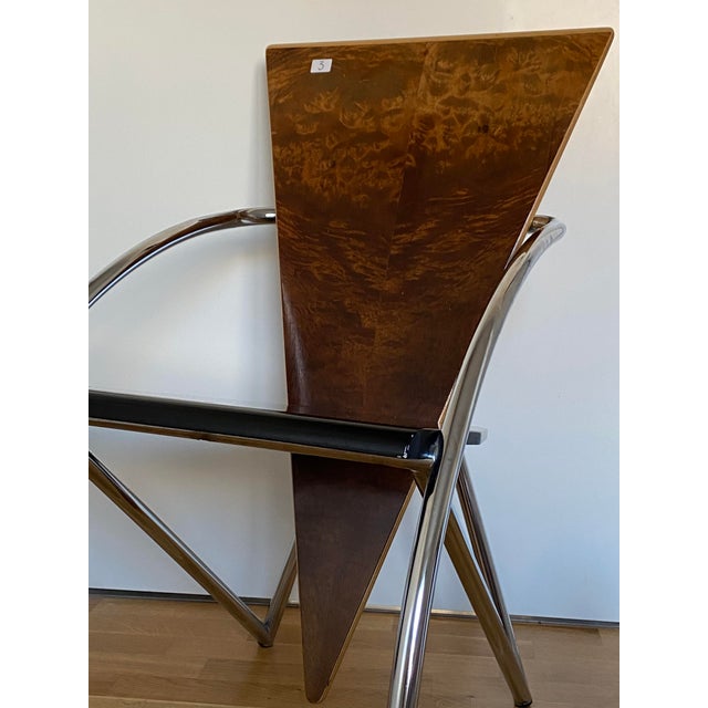 Sculptural Dining Chairs by Klaus Wettergren for Q-Production, Denmark, 1980s, Set of 4 For Sale - Image 12 of 15