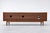 Wood Modern Walnut Credenza / Media Console | Minimalist Sliding Door Sideboard For Sale - Image 7 of 7