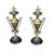 Late 19th Century Etruscan Bronze Doré Antique Urns on Marble Bases - a Pair For Sale - Image 10 of 10