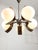 Vintage Italian Copper and Opaline Chandelier, 1970s For Sale - Image 6 of 18