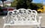 Vintage Coastal Cast Aluminum Settee For Sale - Image 12 of 13