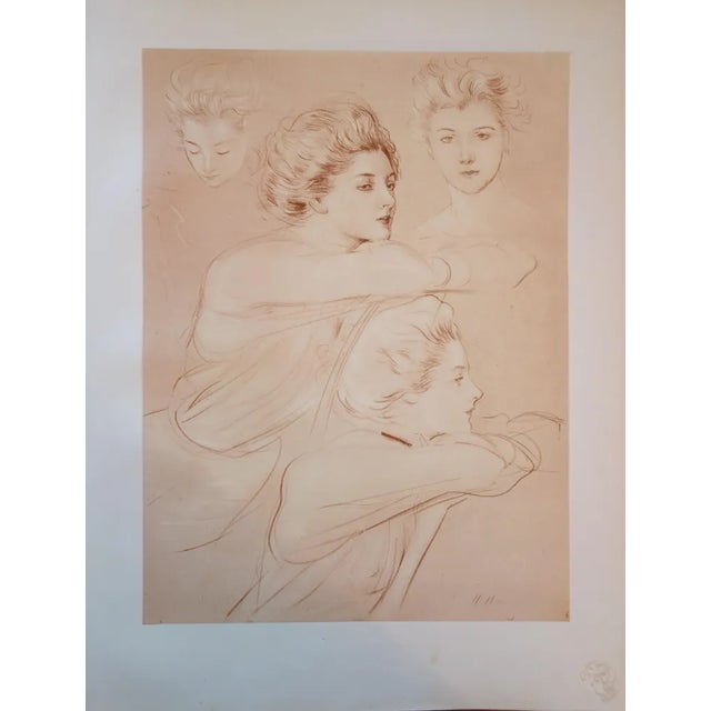 Paul César Helleu, The Parisian Woman, Original Lithograph For Sale