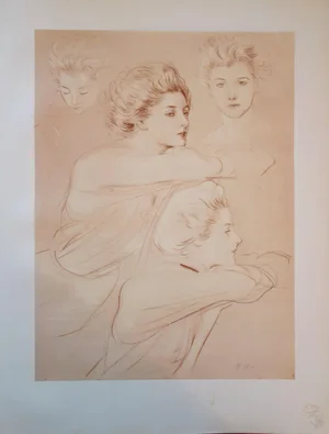 Paul César Helleu, The Parisian Woman, Original Lithograph