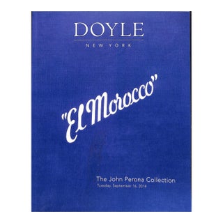 El Morocco the John Perona Collection - September 16, 2014 Doyle New York For Sale