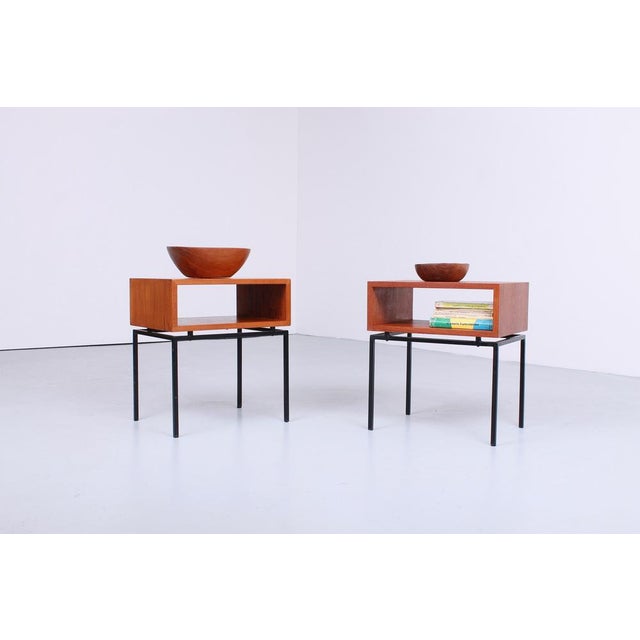 Mid-Century Teak Nightstands from Kuperus, 1960s, Set of 2 For Sale - Image 17 of 18