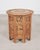 Islamic Moorish Style Carved Teak Inlaid Round Tabouret Drink Table For Sale - Image 3 of 18