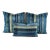 2020s Lee Jofa Picket in Night Sky Lumbar Pillow Cover -Blue Stripe Velvet For Sale - Image 5 of 5