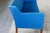 Blue Danish 1940's Settee Similar to Ole Wanscher For Sale - Image 8 of 13