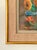 French Mid-Century Floral Still Life in Orange and Blues Oil on Board, Initialed, Dated 1957 For Sale In New York - Image 6 of 13