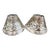 Vintage Pierced Silverplate Lamp Shades S/2 For Sale