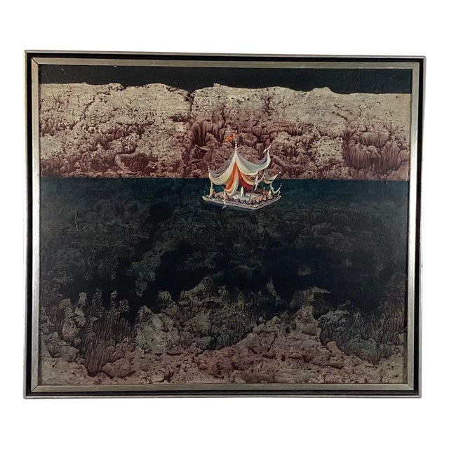 “The Journey” by Michael Frary Surrealism Modernism 1967 For Sale