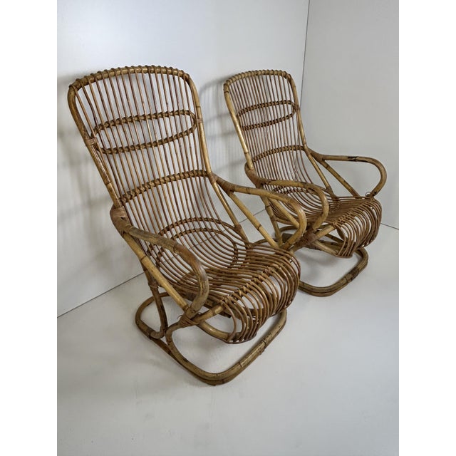 Wicker Armchairs, 1960s, Set of 2 For Sale - Image 9 of 9