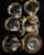 Mid 20th Century Gold Trim Optical Paneled Goblets - Set of Six For Sale - Image 4 of 12