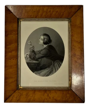 Portrait, 19th-Century, Engraving, Framed