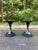 Wood Eichholtz Attributed Harlem Round Piano Black Top End Tables - A Pair For Sale - Image 7 of 8