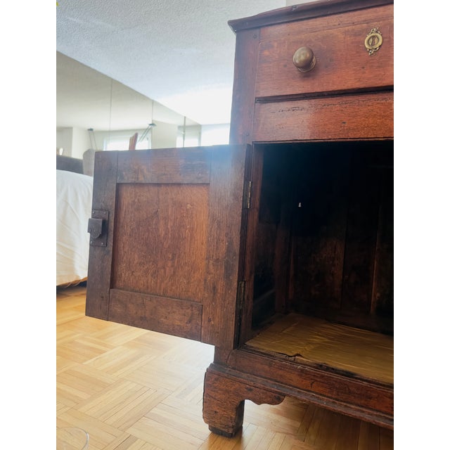 Brown Antique George III 18th Century Oak Sideboard For Sale - Image 8 of 11