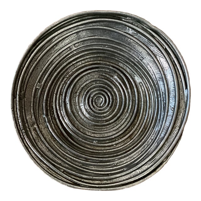 Mid Century Metal Decorative Bowl Stamped & Signed Eric Mayer For Sale