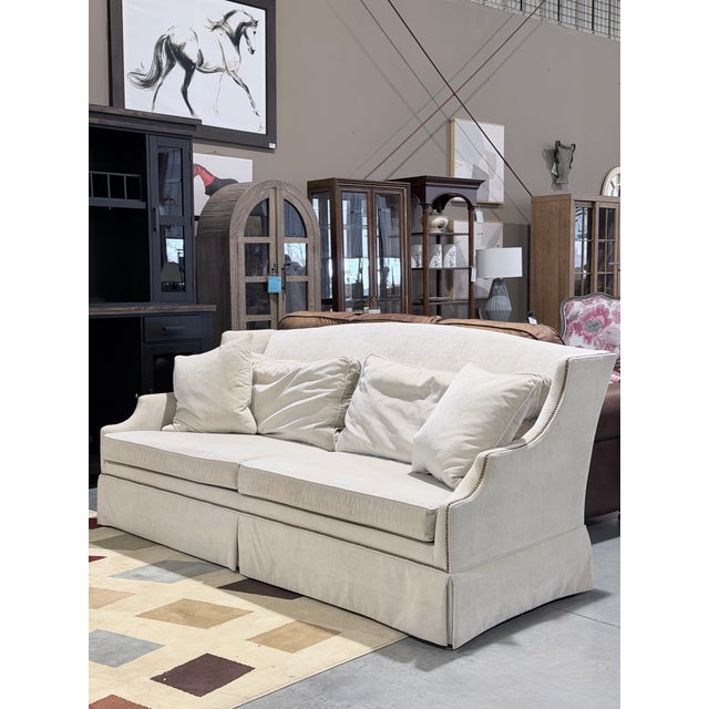 A beautifully tailored Ethan Allen sofa that reflects timeless American craftsmanship and refined comfort. Upholstered in...