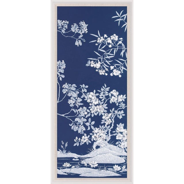 Contemporary Blue Tree Panel 3, Framed Artwork For Sale - Image 3 of 3