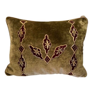 Early 19th Century Gold Velvet With Handmade Gold Embroidery Description For Sale