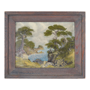 Cliffs and Cypresses at Pt. Lobos, California - Seascape Charles F. Cummins 1929