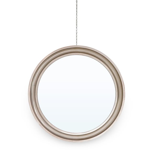 Elegant wall mirror, model “Narcisso”, designed by Sergio Mazza for Artemide in the 1960s. Made of nickel-plated brass, it...
