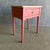 Early 21st Century Painted Night Stand or Side Table in Salmon Pink With Natural White Oak Top For Sale - Image 5 of 10