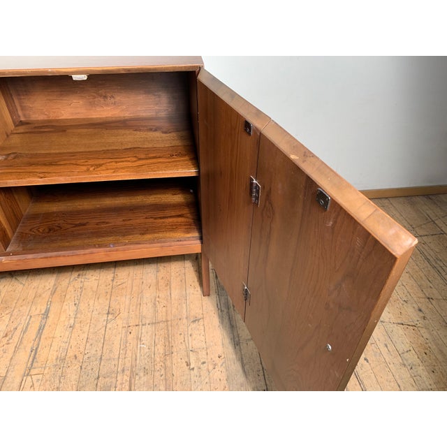 Vintage Exotic Wood Sideboard Cabinet by Milo Baughman for Directional For Sale - Image 12 of 12