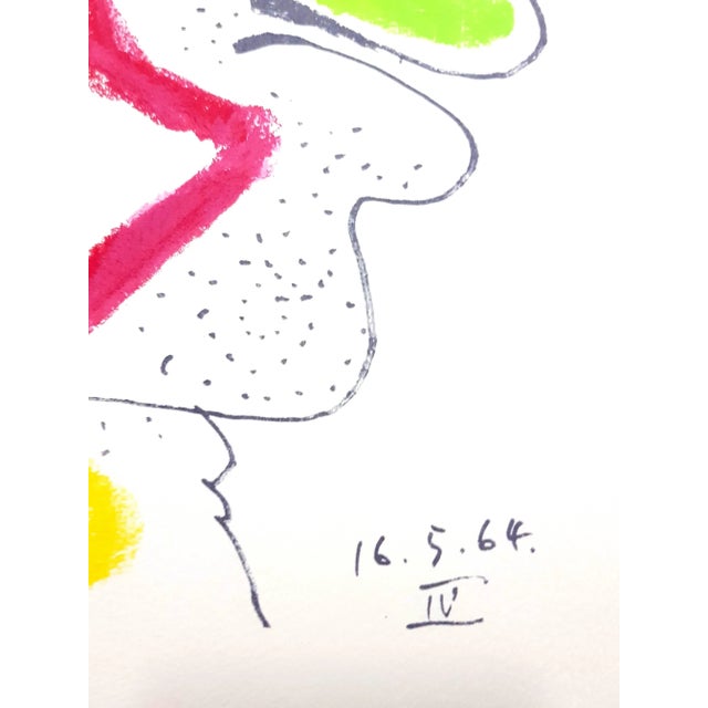 Artist: Pablo Picasso (after) Medium: lithograph, Arches paper Portfolio: Le Goût de Bonheur Year: 1970 Edition: Total of...