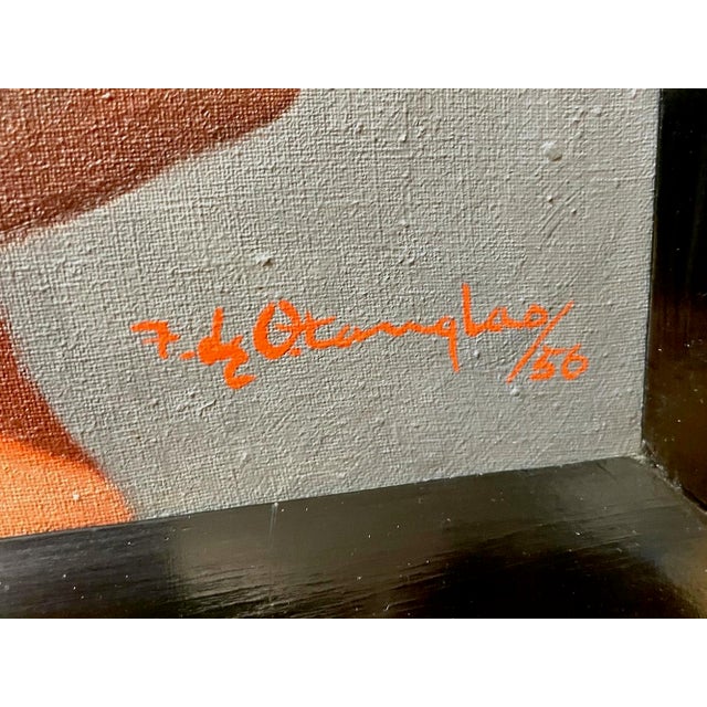 1950s A Pair of Indigenous Filipino Portraits by F. O. Tanglao For Sale - Image 5 of 11