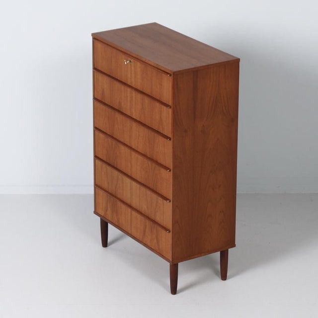 Danish Teak Chest of Drawers, 1960s For Sale - Image 6 of 11