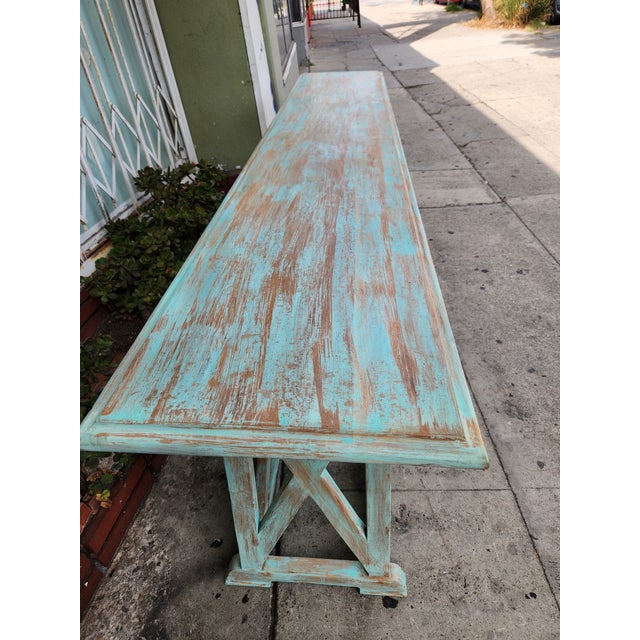 1960s 1960's Solid Wood Console Table For Sale - Image 5 of 12