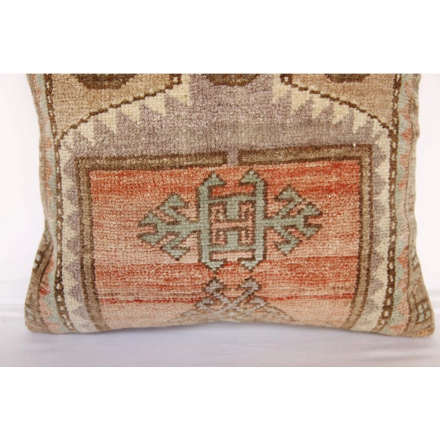 Contemporary Bohemian Decorative Vintage Rug Pillow Cover For Sale - Image 9 of 13