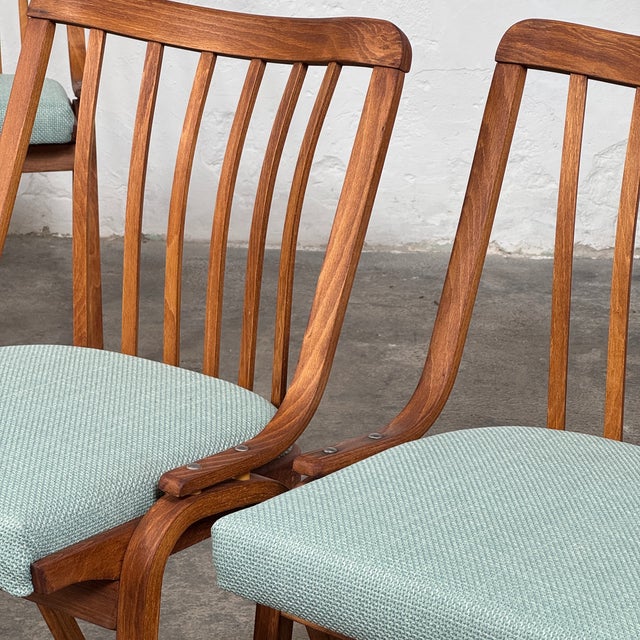 Dining Chairs by Ludvik Volak for Ton Bystřice, 1960s, Set of 4 For Sale - Image 10 of 13