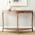 Modern Richardson Demilune Console in Medium Brown For Sale - Image 3 of 4