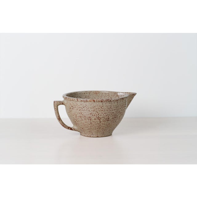 Cream 1920s Monmouth Western Stoneware Batter Bowl Pitcher For Sale - Image 8 of 13