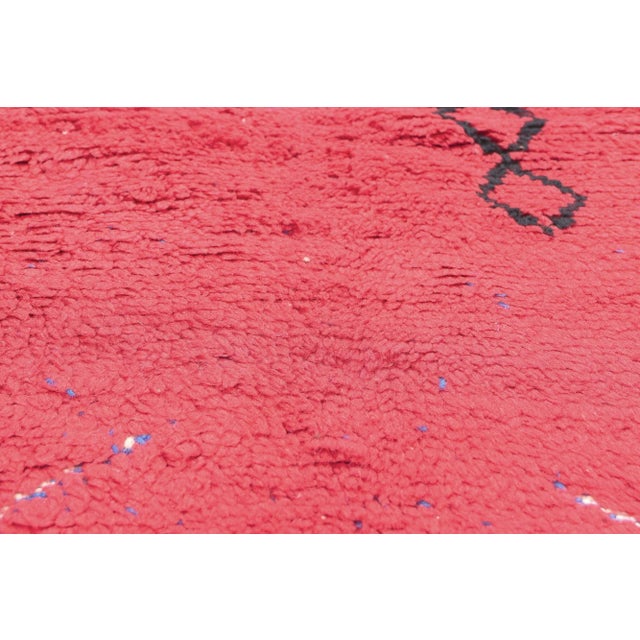 Textile Reversible Vintage Berber Moroccan Rug - 05'03 X 06'10 For Sale - Image 7 of 12